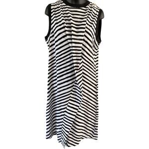 Marc by Marc Jacobs sleeveless striped dress black and white casual size small